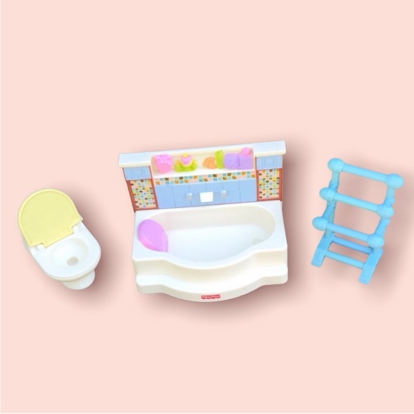 Fisher Price Loving Family Dollhouse Bathroom - Picture 1 of 4